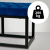 Obrázek Lavička Polson Velvet Black 120 cm